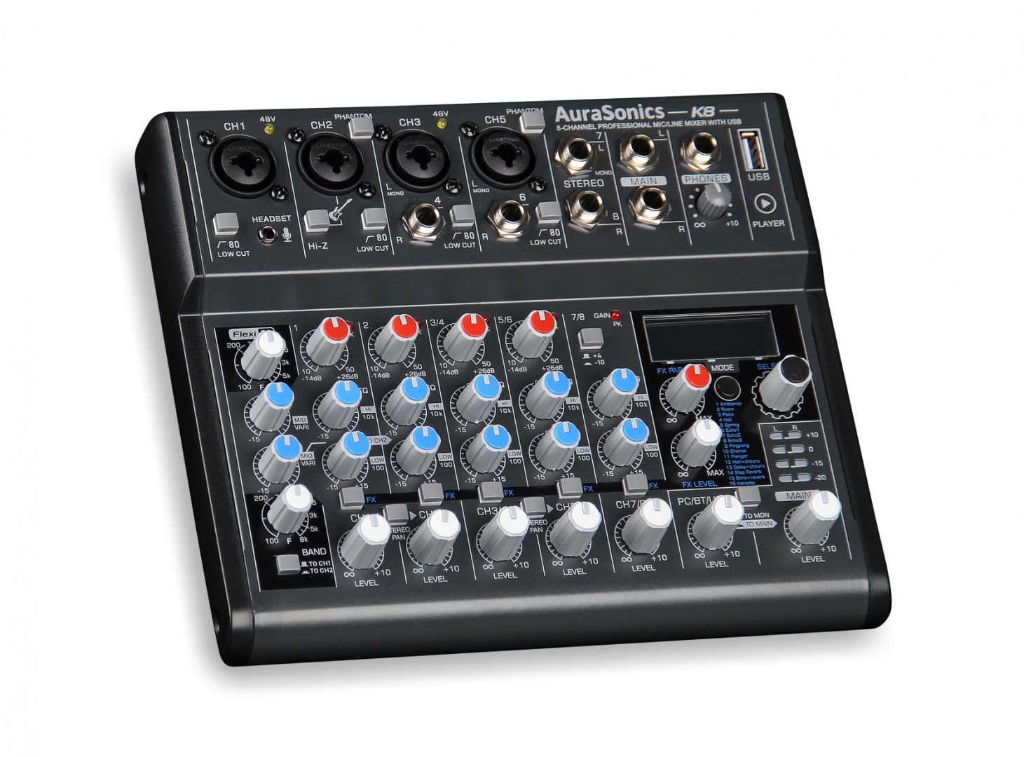 AuraSonics K8 компактный микшерный пульт в Бузулуке