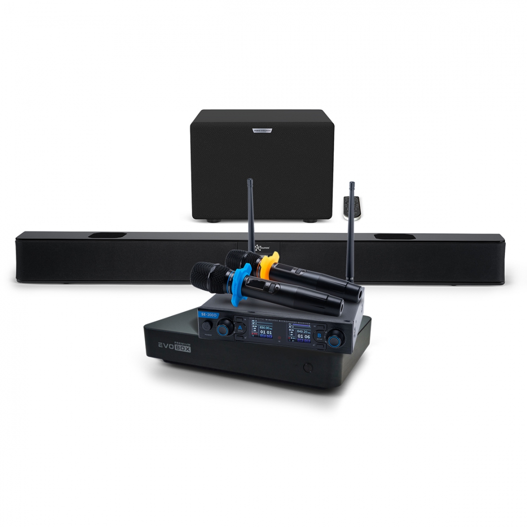 Hi-End караоке-система EVOBOX Premium + EvoSoundBar (саундбар с караоке) в Бузулуке