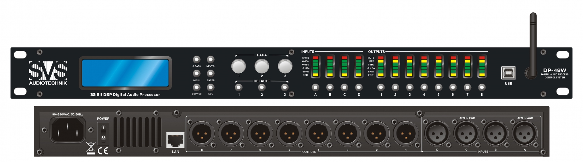 SVS Audiotechnik DP-48W Цифровой процессор: 4 входа 8 выходов в Бузулуке