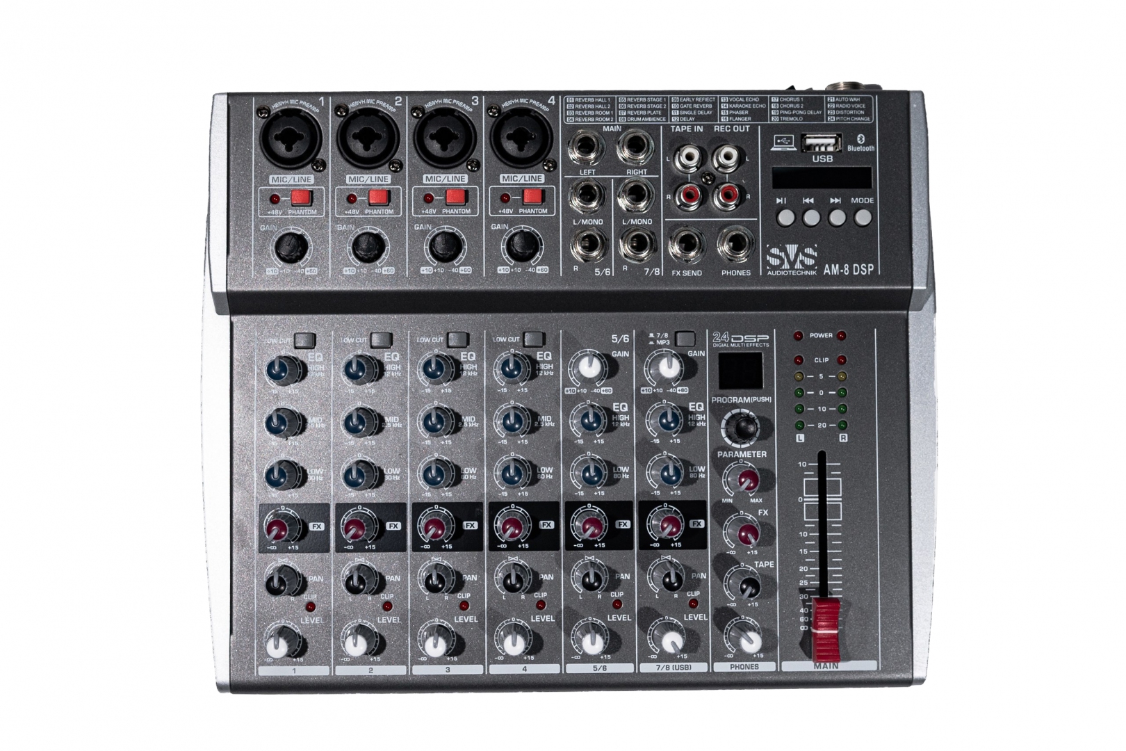 SVS Audiotechnik mixers AM-8 DSP Микшерный пульт аналоговый, 8-канальный в Бузулуке