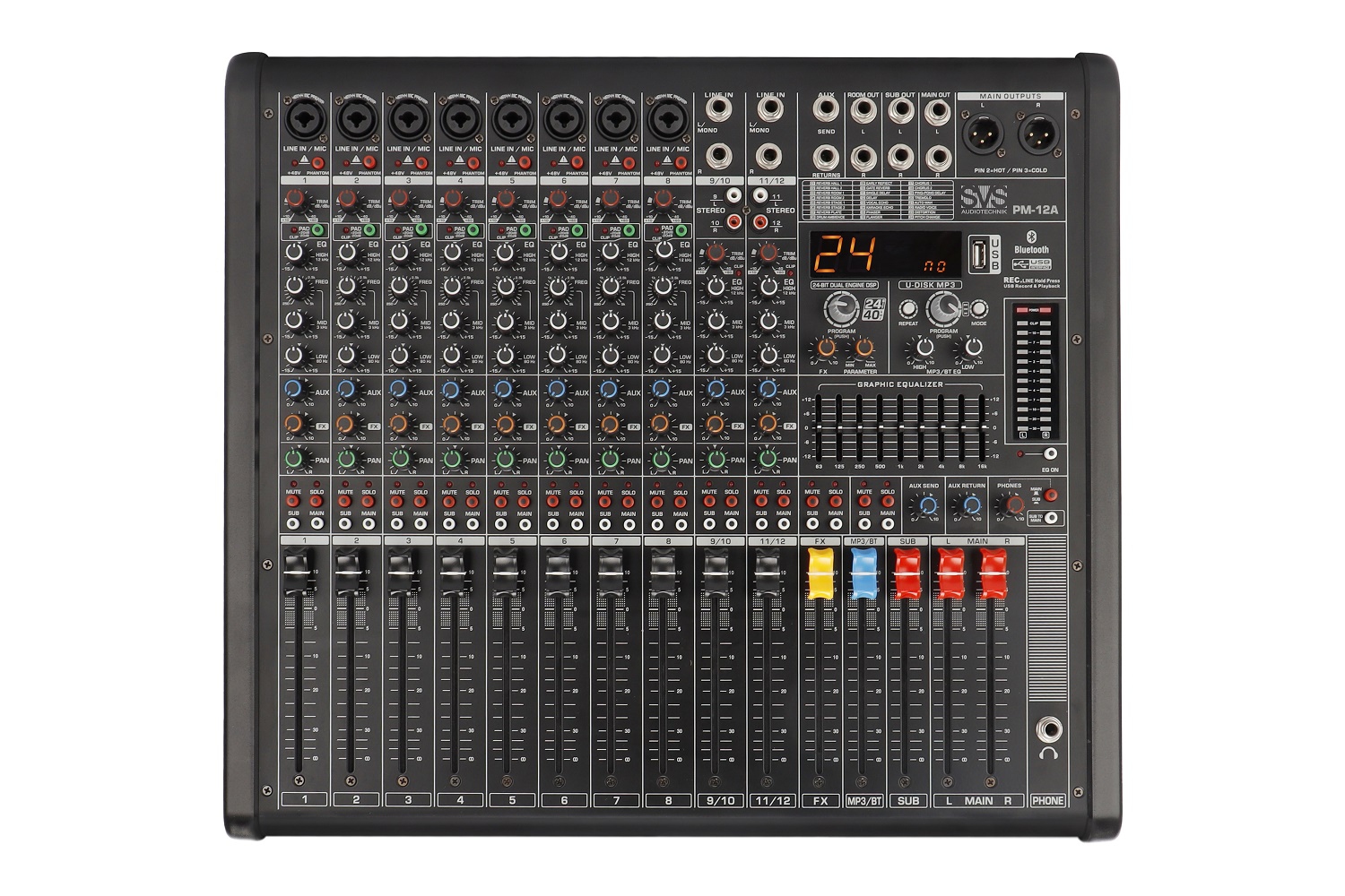 SVS Audiotechnik mixers PM-12A Активный аналоговый микшерный пульт, 12-канальный в Бузулуке